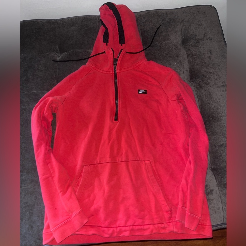 Nike Sportswear Modern Hoodie Red Jacket Pullover Mens L (805132-657)
